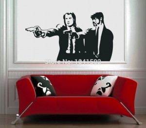 Fiction Movie Vinyl Wall Art High Quality Vinyl Wall Stickers Quotes ...