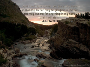 Bible Verse Wallpaper - John 14:13-14