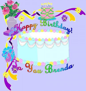 Happy Birthday Brenda Image