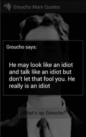 View bigger - Groucho Marx Quotes for Android screenshot