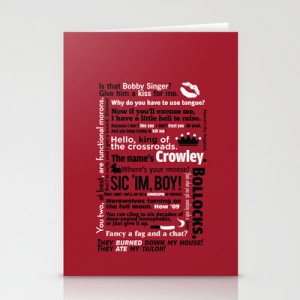 Supernatural - Crowley Quotes Stationery Cards