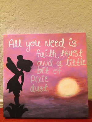 ... Quotes, Disney Diy Canvas Art Quotes, Tinkerbell Canvas, Canvas Art