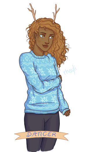 ... me percy christmas is sweater season so draw everything in sweaters