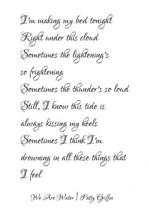 depression • We Are Water | Patty Griffin