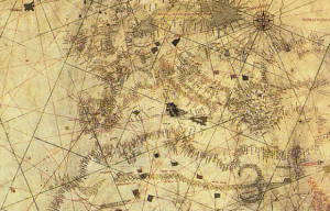 Columbus Map, drawn ca. 1490 in the Lisbon workshop of Bartolomeo and ...