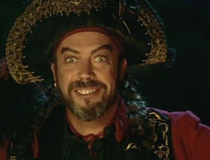 Tim Curry as Long John silver in the Muppet version of Treasure Island