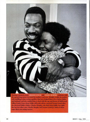 Eddie Murphy and his mother Lillian. | Eddie Murphy | Pinterest