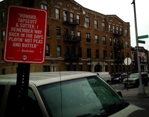 Rap Quotes Street Art in NYC features Buckshot & Pharoahe Monch