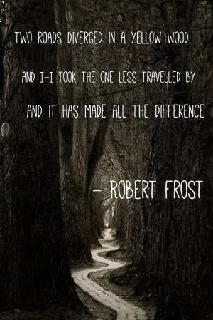 Robert Frost quote