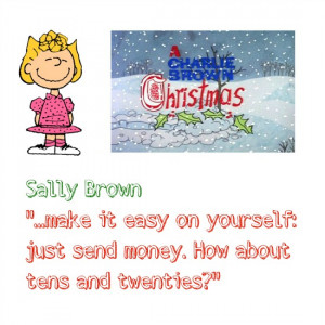 Sally Charlie Brown Christmas Quotes