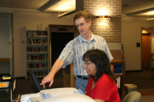 Dennis Isbell, library liaison at the West campus Fletcher Library ...