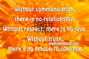 Love Quotes Trust Relationship With Out Respect There