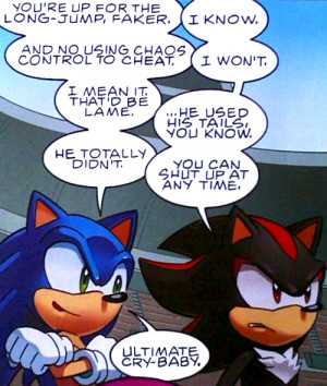 Funny Sonic And Shadow The Hedgehog