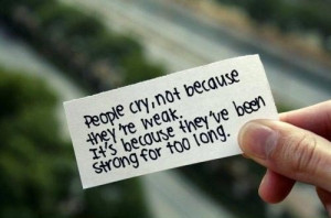 ... they’re weak. It’s because they’ve been strong for too long