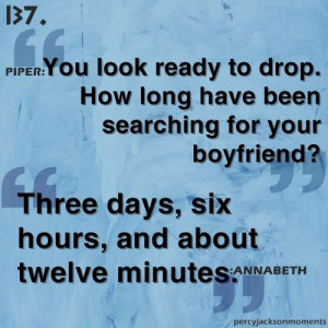 Annabeth Chase, page 48 book The lost Hero, first is Piper second is ...