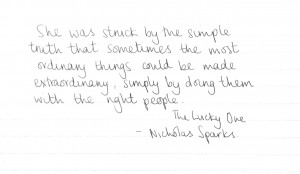 The Lucky One By Nicholas Sparks Quotes