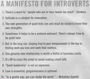 ... introvert will not succumb to societal pressure in order to conform