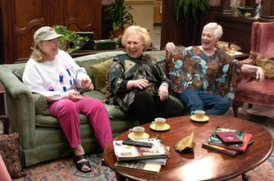 Why are the old ladies laughing in this picture?