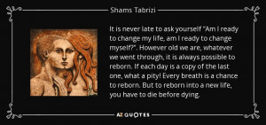 Shams Tabrizi Quotes