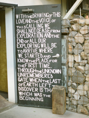 Write one of your favorite quotes on an old door for a personal ...