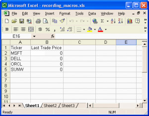 ... Stock Quotes Into Excel ~ Inn Trending » Real Time Stock Quotes In