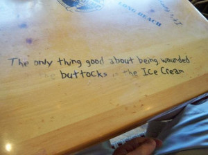 Bubba Gump Quotes Table