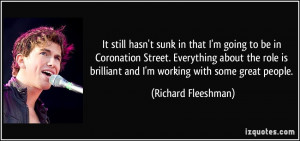 More Richard Fleeshman Quotes