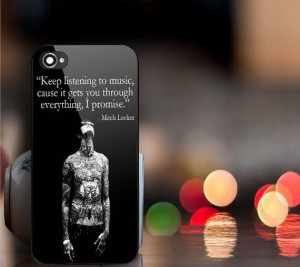Mitch Lucker Quotes Print on hard plastic for iPhone by Mafinga, $15 ...