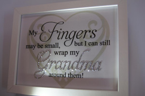 Grandma wrapped round fingers, Sparkle Word Art Pictures, Quotes ...