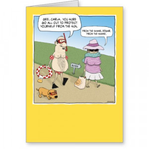 From the Sun, From the Shame | Funny Cartoon Anniversary Card