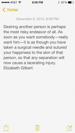 Elizabeth Gilbert Love Quote