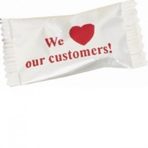 Individually Wrapped We Love Our Customers Candies Can Be Found In ...