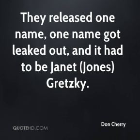 Don Cherry - They released one name, one name got leaked out, and it ...