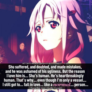 guilty crown inori anime quote
