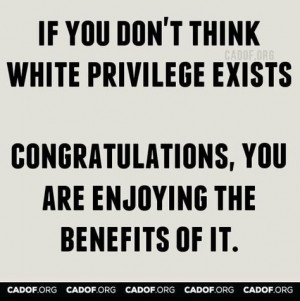 is my first university course in which we speak about white privilege ...