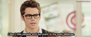 quote relate sarcasm Dylan O'Brien internship