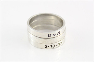 ... Ring - Sterling Silver - Customize Ring with Names, Dates, Quotes