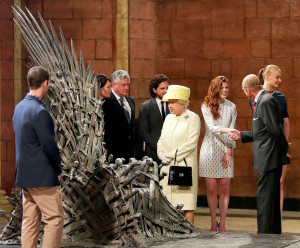 Queen Elizabeth Visits Game of Thrones Set, Meets Cast, Eyes Iron ...