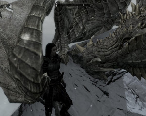 Paarthurnax Vs Alduin Septima and paarthurnax (pic