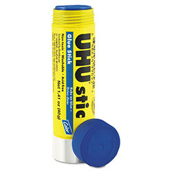 Saunders Permanent Glue Stic, Purple Application, 1.41 oz.