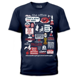 The Office Quote Mash-Up T-Shirt - I pretty much need this shirt, too.