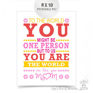Popular items for we love you mom on Etsy