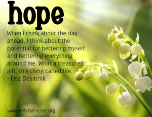 quote about hope from Lisa Desatnik