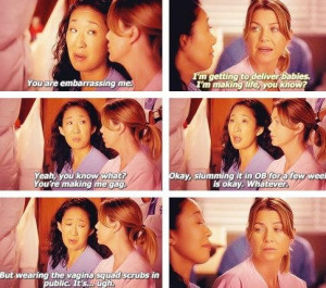 ... Vagina, Meredith And Christina, Grey Obsession, Cristina Yang Sandra