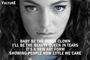Lorde Lyrics Lyrics on lorde's album,