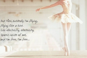 Billy Elliot quote... Electricity