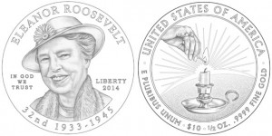 Eleanor Roosevelt First Spouse Gold Coin