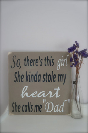 So There's This Girl, Wood Wall Art, Wood Sign, Nursery Art, Custom ...