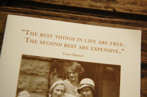 Birthday Greeting Card - Coco Chanel Quote