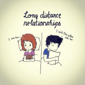 ... Long Distance Relationships I Wish Him, I Wish This Pillow Was Her